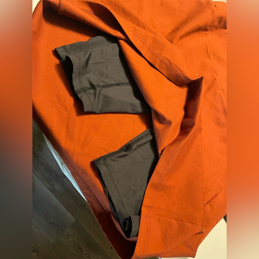 Betabrand XXL Plus Terracotta Orange Ponte Knit Skort Office Siren Travel - Picture 6 of 7